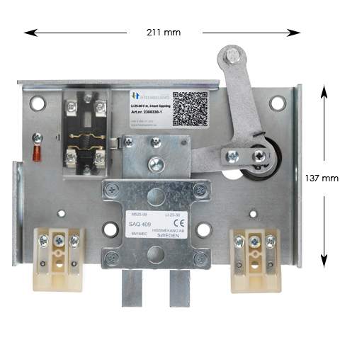 Varuhisslås, LI-25-30-V, med trekant, endast lås