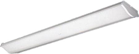 Lysrörsarmatur,  2X18W, klar