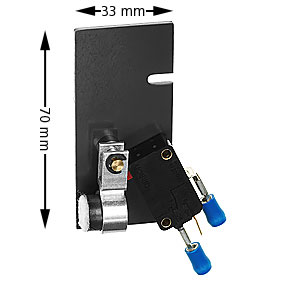 Platta med brytare, PM-30, för magnetkontakt t KO-30, Vänster