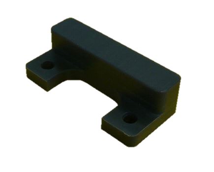 Glidsko, för ryggsäckshiss med styrrullar, 80x38x23mm