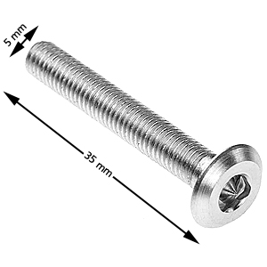 Skruv, Shield, M5x35, blankförzinkad, 20-pack