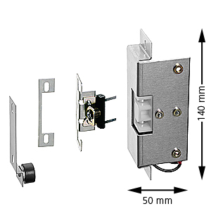 Karmkontakt, MKM-KO-30-NY-RF, kåpa m magnet, extra justermån, Vänster
