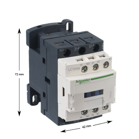 Kontaktor, Schneider/Telemec., LC1D09P7, 230VAC, 9A/4kW