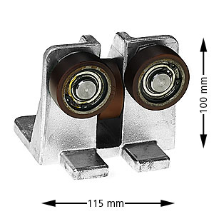 Rullställ AR0, Acla, 126x110x110mm, ø50mm Rulle
