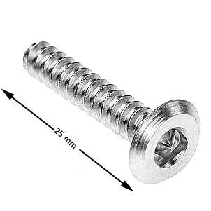 Skruv, Shield, trä, B10, 5x25, blankförzinkad