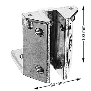 Styrskohus, 100mm, aluminium, motvikt, vinklat