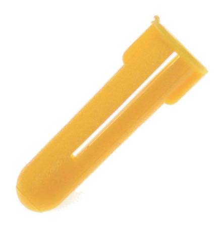 Plugg, TP1, 25x5.5mm, gul