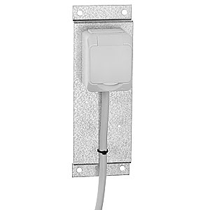 Uttag, envägs, 5m kabel, monterad