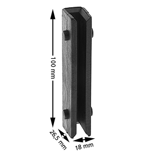 Styrskofoder, KONE HAG, U-gejd, 100x18x26.5, 8mm