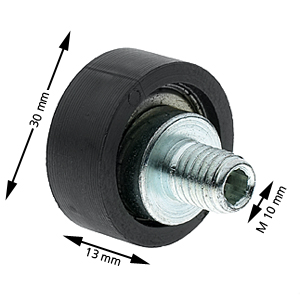 Underrulle, Monitor 085, 30x13mm, Axel M10 excenter