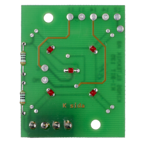 Lyskort, Kinds, 24V, röd