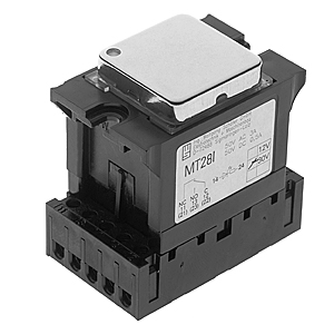 Knapp, Schaefer MT28 MI, 12VDC, gul LED, rostfri blank