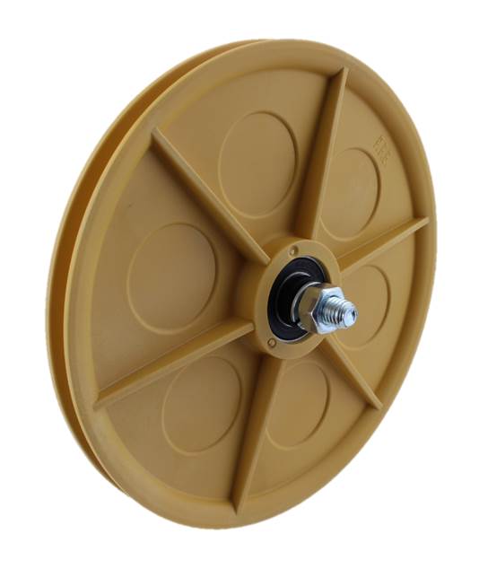 Brythjul, d=200mm, typ 1, plast, för sträckvikt