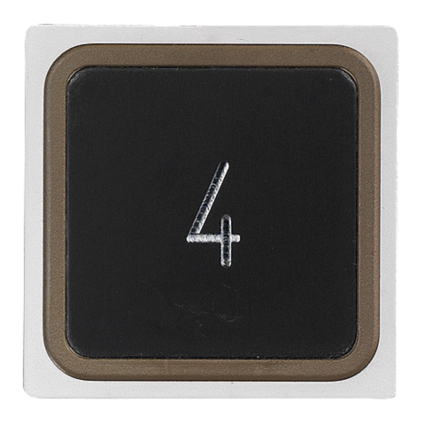 Tryckplatta, Kinds, svart, ''4''