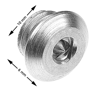 Nödöppningsskruv, Shield, M10x6, blankförzinkad