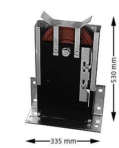 Sträckvikt, ø200mm, vägg/golvmontage