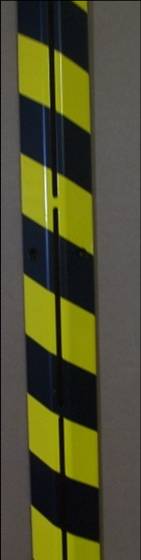 Montagekit, Cedes, gul/svart, Utanpåliggande, l=1995mm