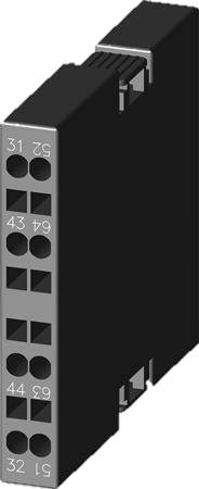 Hjälpkontaktblock, Siemens, 3RH1921-2DA11, 1NO/1NC, Kläm, Sid