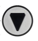 Tryckbricka för KONE KSS, grå, pil ned