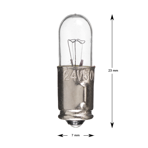 Signallampa, BA7s, 24V, 50mA, 1.2W