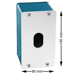 Låslåda, NS, utvändig 80x80x80, 1NO-kontakt, återfjädrande höger