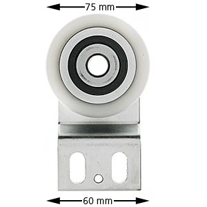 Bärrulle, Schindler QKS9, med vinklad plåt 20mm.