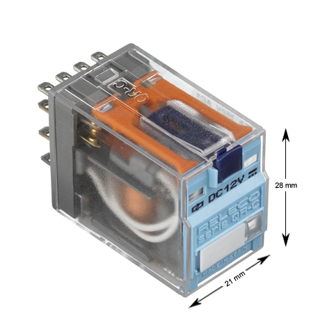 Relä, 14-pin, 4-vxl, 60VDC