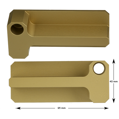 Handtag, Viksamdörr, par, gulelox