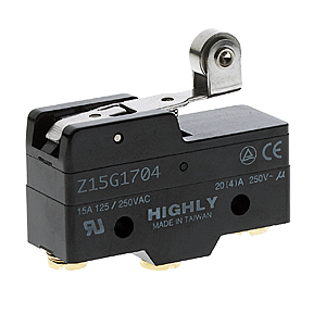 Microbrytare, Schindler QKS6/8/9, arm 25mm med rulle, skruvansl.