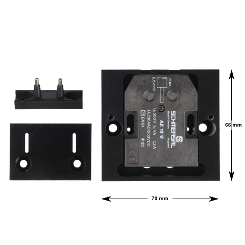 Karmkontakt, Adaptersats C, Titan/Trier/Siemens, 66x70x30mm