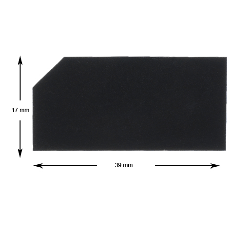 Tryckbricka, KONE Novel, slät blanco