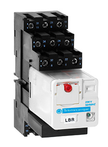 Relä, Schneider/Telemec., RUMC32P7, 11-pin, 230VAC/10A